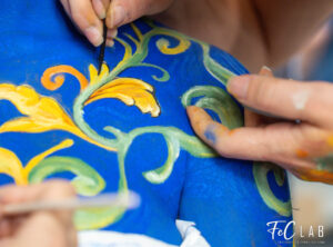 Particolare body painting Caltagirone