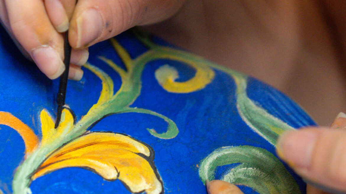 Particolare body painting Caltagirone
