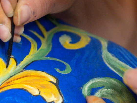 Particolare body painting Caltagirone